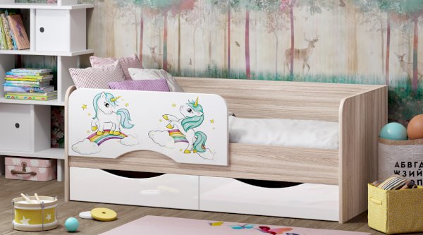 Кровать Юниор-12 МДФ Пони (Регион 058)
